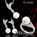 925 Sterling Silber Süßwasser Perle Set (YS-0193)